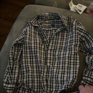 Old Navy Size M Boys Plaid Button-Down Shirt